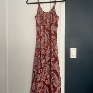 Band of Gypsies, sleeveless paisley, print maxi dress